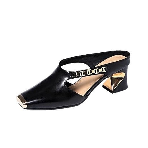 Damen Modische Clogs mit elegantem Glanz-Detail und bequemer Laufsohle R&B