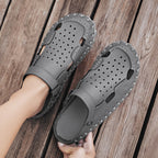 Damen Leder Sandalen mit atmungsaktiven Öffnungen von R&B