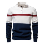 Herren Pullover mit Stehkragen und Zipper