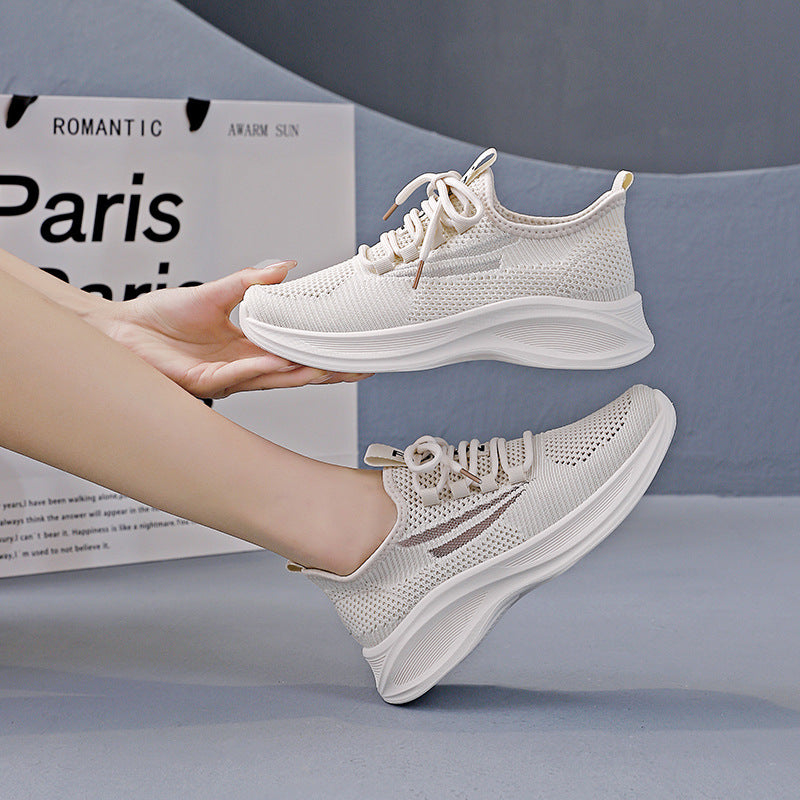 Damen Leichte Atmungsaktive Sneakers mit rutschfester Laufsohle R&B