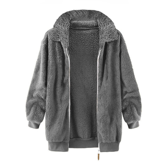 Damen Fleece-Jacke im Oversized-Stil R&B