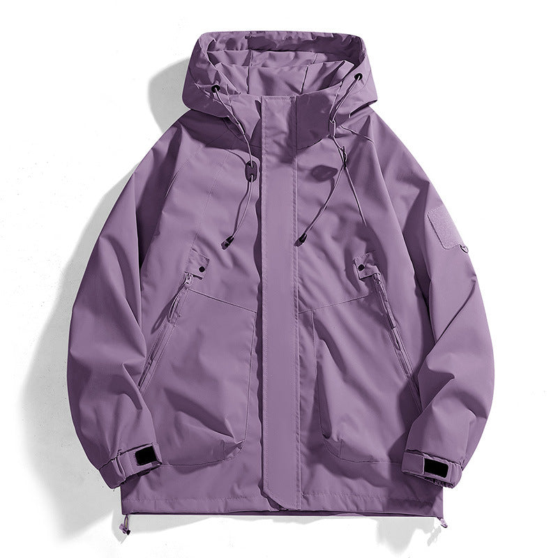 Damen Outdoor-Jacke mit verstellbarer Kapuze und atmungsaktiven Einsätzen R&B