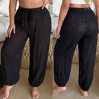 Damen luftige Freizeithose mit elastischem Bund R&B
