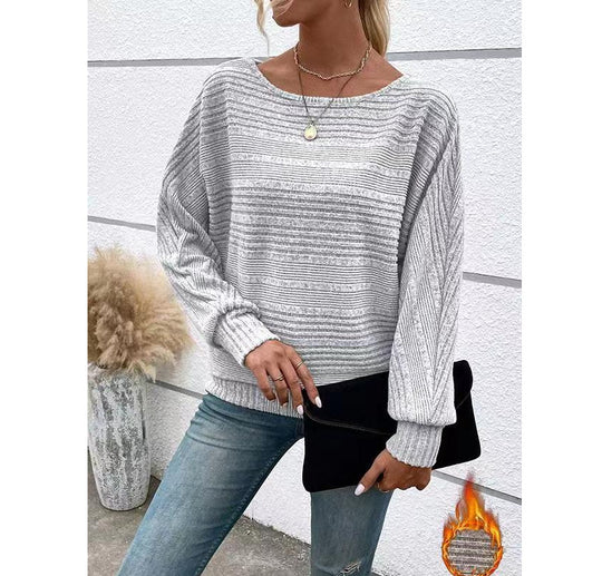 Damen Pullover mit strukturiertem Muster R&B