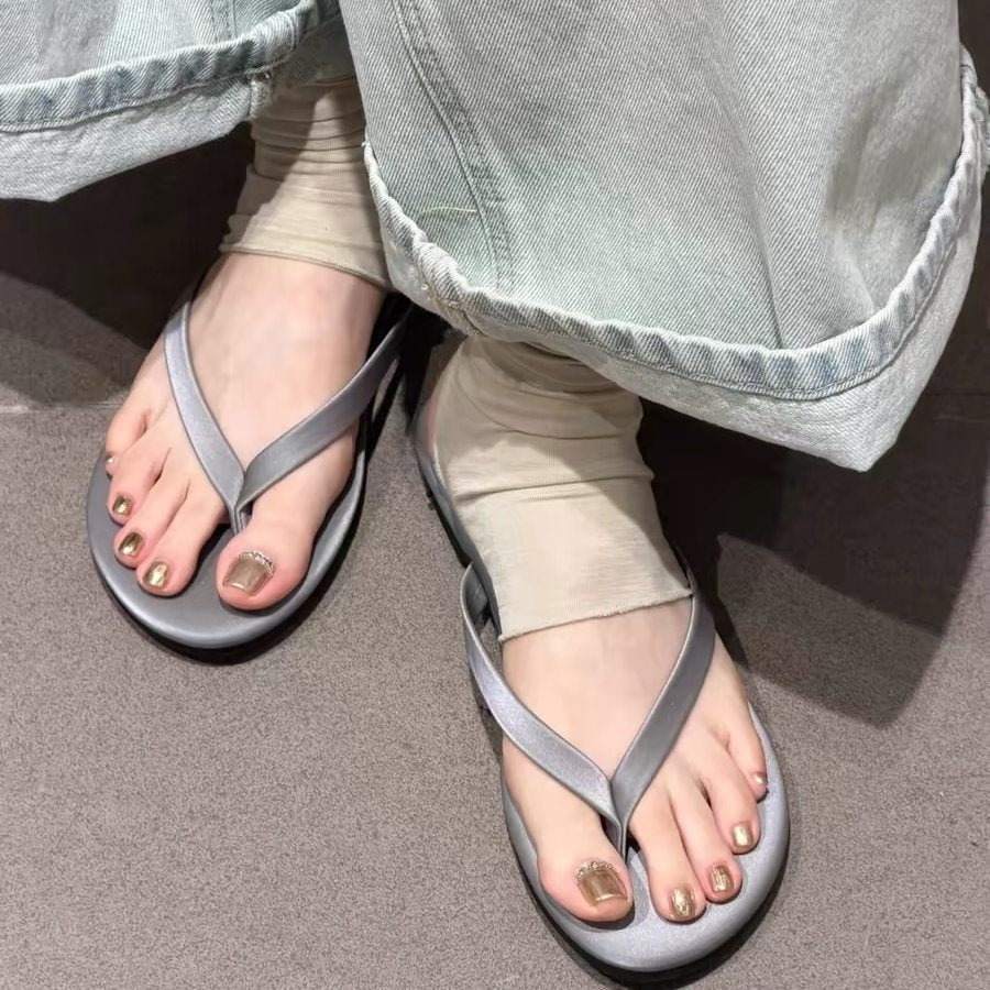 Damen Zehentrenner-Sandalen mit elegantem Riemendesign und rutschfester Sohle R&B
