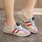 Damen Sportliche Sneakers mit innovativen Farbapplikationen und atmungsaktiver Konstruktion R&B