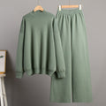 Damen komfortables Strick-Ensemble mit weitem Schnitt R&B
