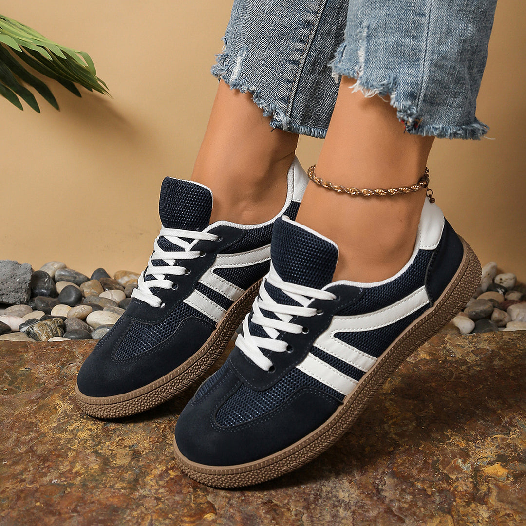 Damen Sportliche Sneakers mit atmungsaktiver Oberflächenstruktur und dämpfender Laufsohle R&B