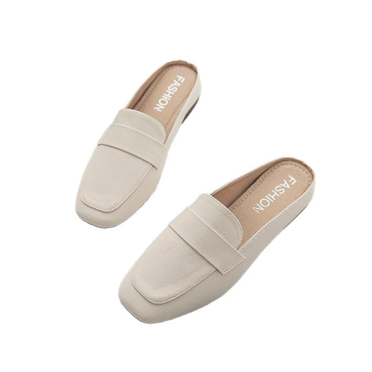 Damen elegante Slipper mit modischem Ledermuster R&B