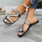 Damen Glitzernde und elegante Riemchen-Sandalen R&B