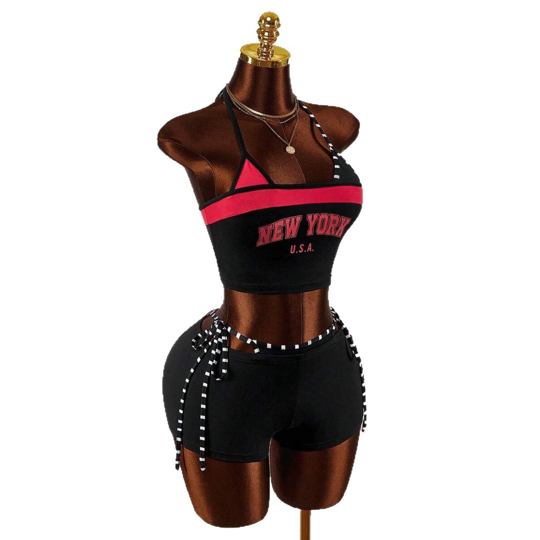 Damen Sportliches Oberteil mit Shorts R&B