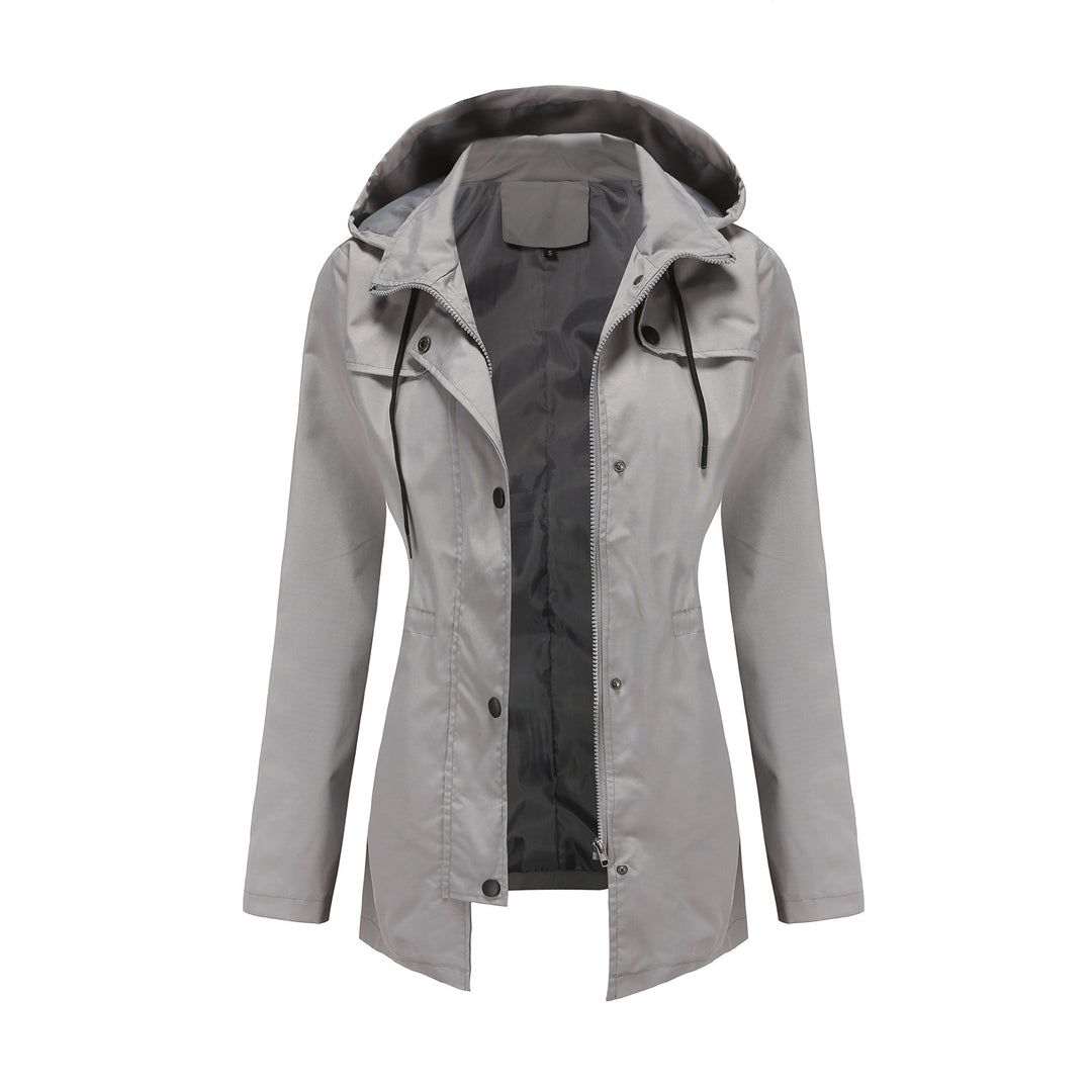 Damen wetterfeste Freizeitjacke mit verstellbarer Kapuze R&B