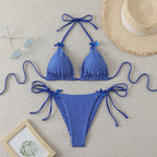Damen Bikini mit verspieltem Karomuster R&B