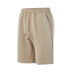Herren nan strukturierte Lounge-Shorts mit Elastikbund Tunnelzug und seitlichen Eingrifftaschen R&B