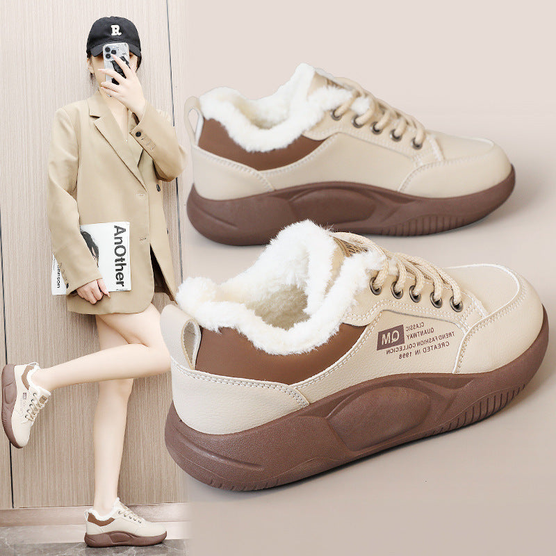 Damen Sportliche Winter Sneakers mit kuscheligem Fleece-Innenfutter R&B