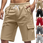 Damen komfortable Cargo-Shorts mit elastischem Bund und praktischen Seitentaschen R&B