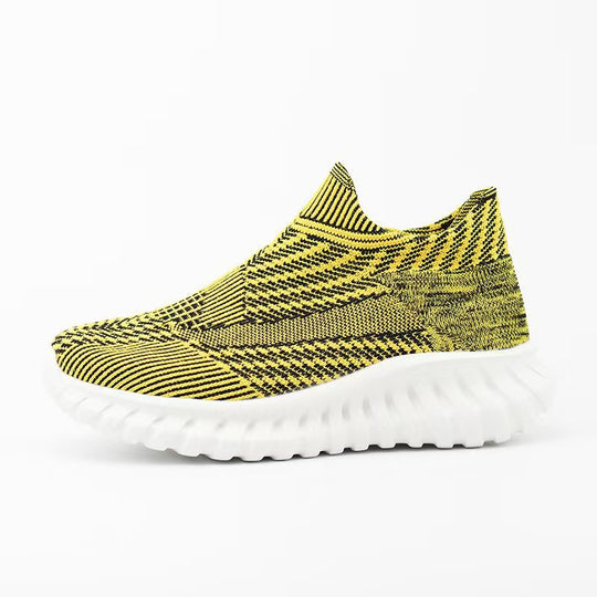 Damen Modische Strick-Sneaker mit rutschfester Sohle R&B