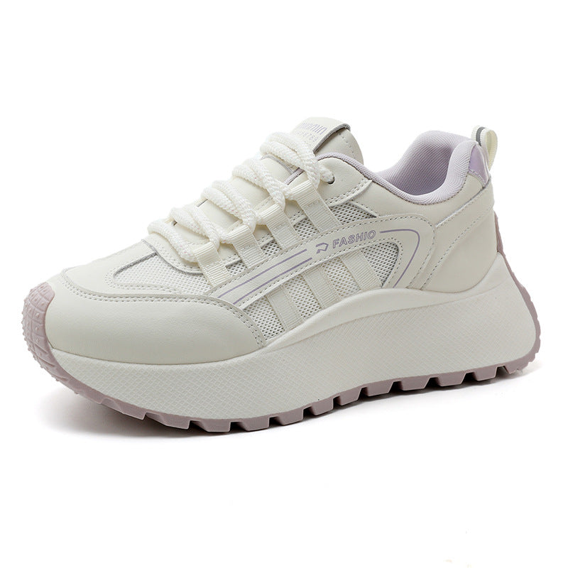 Damen Sportliche Chunky Sneaker mit dämpfendem Sohlenprofil und atmungsaktiver Obermaterialstruktur R&B