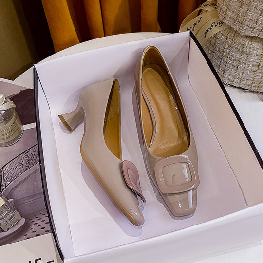 Damen elegante Pumps mit schickem Schmuckdetail und komfortablem Absatz R&B