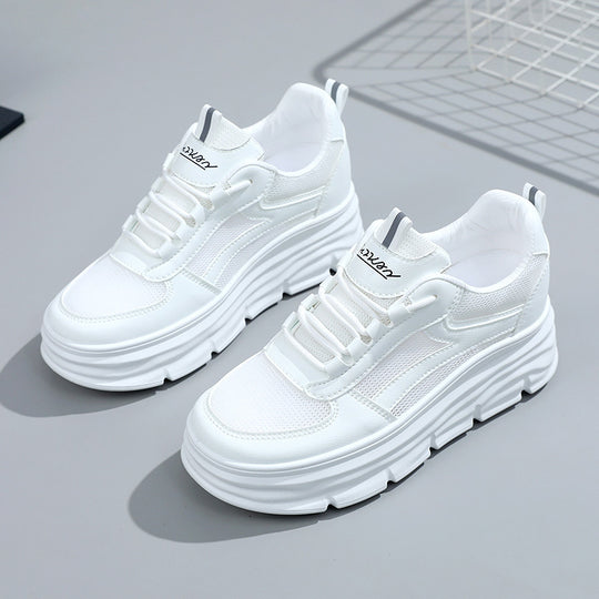 Damen elegante und bequeme Sneakers mit erhöhter Laufsohle R&B