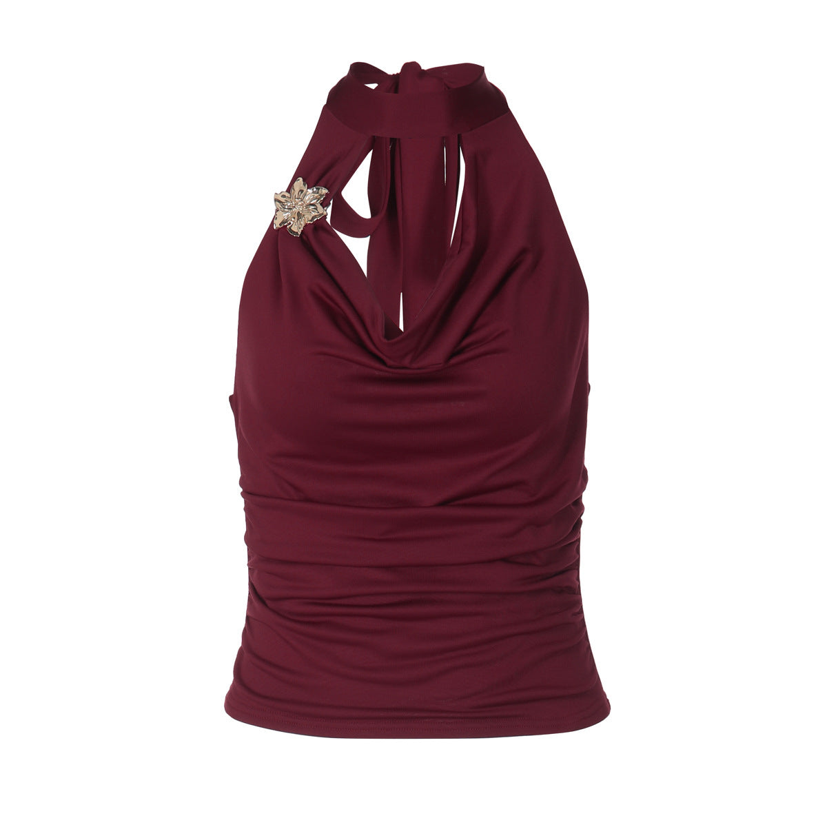 Damen Elegantes Haltertop mit geschmeidigem Sitz und funkelndem Schmuckdetail R&B