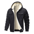 Herren Sweatjacke mit weichem Innenfutter Hedi-Mode