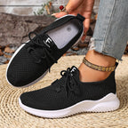 Damen Sportliche Sneaker mit atmungsaktiver Netzstruktur und flexibler Sohle R&B