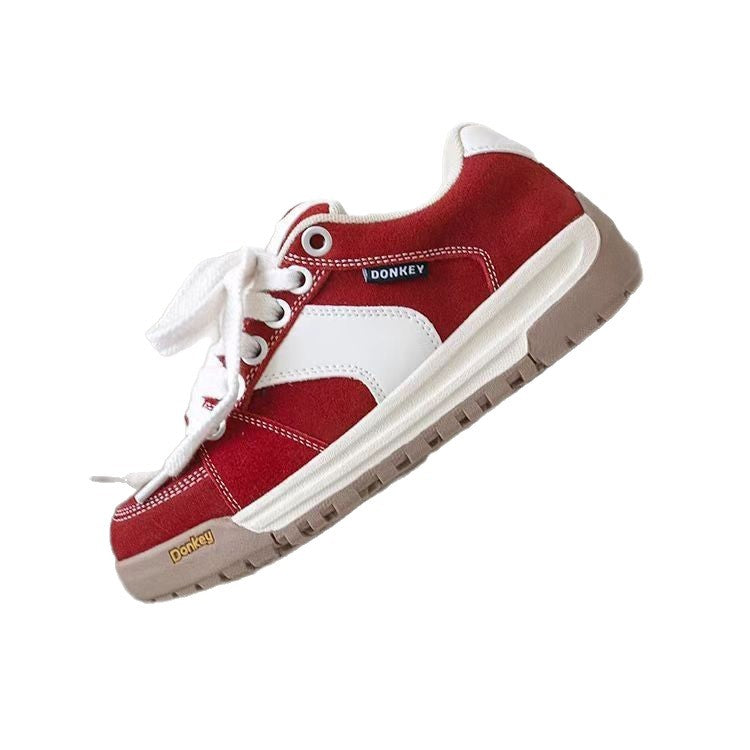 Damen Sportliche Sneakers mit weichem Wildleder-Obermaterial