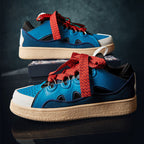 Damen Sportliche Freizeitsneaker mit bunten Schnürsenkeln und dämpfender Sohle R&B