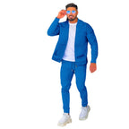 Herren modisches Athleisure Set mit strukturiertem Design und elastischem Bund R&B
