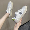 Damen Sneaker mit glitzerndem Sternenmotiv und flexiblem Sohlenprofil
