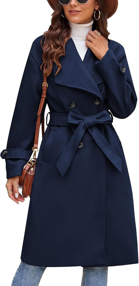 Damen Eleganter und bequemer Langmantel R&B