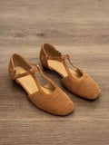Damen Komfortable Ballerinas mit dekorativem Flechtmuster R&B