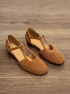 Damen Komfortable Ballerinas mit dekorativem Flechtmuster R&B