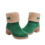 Damen Komfortable Stiefeletten mit kuscheligem Kunstfellrand und moderner Sohle R&B