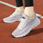 Damen Sportliche Sneakers mit atmungsaktiver Mesh-Oberfläche