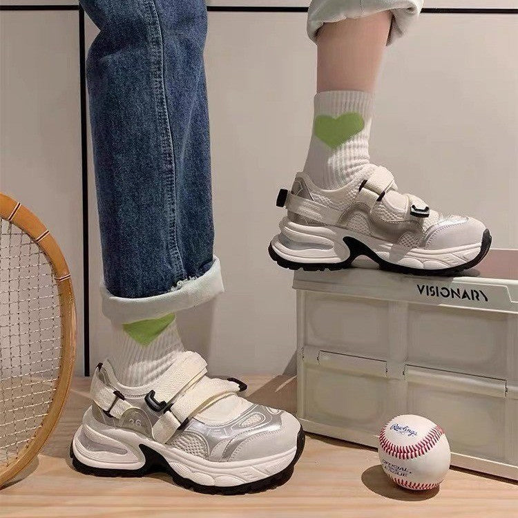 Damen Sportliche Lauf- und Freizeitschuhe mit verstellbaren Riemen und dämpfender Sohle R&B