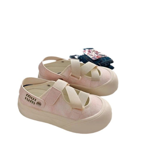 Damen modische Slip-On Clogs mit verstellbaren Riemen und komfortabler dämpfender Sohle R&B