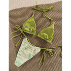 Damen Glitzer-Bikini mit verstellbaren Bändern R&B