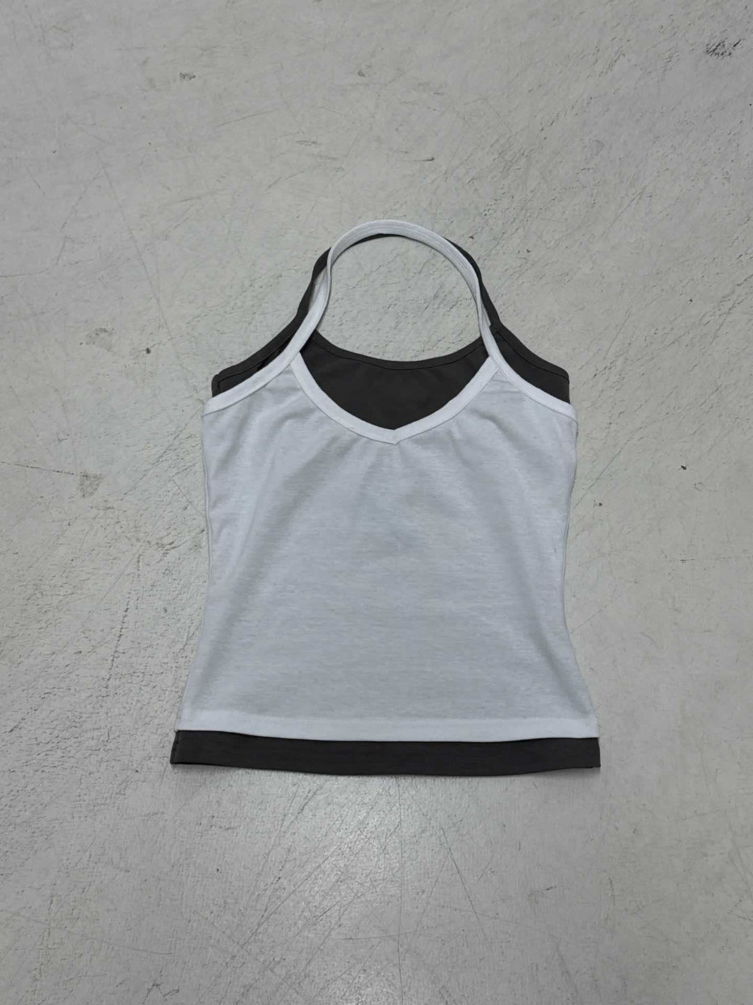 Damen Sportliches Trägershirt mit integrierten Bustiers R&B