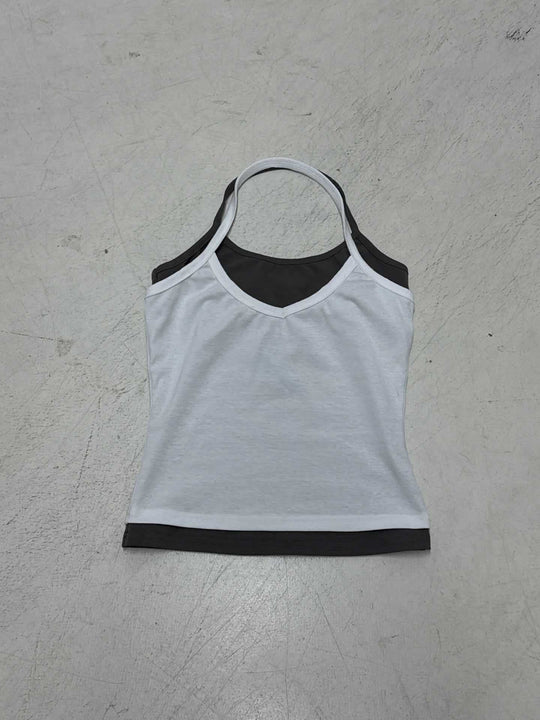 Damen Sportliches Trägershirt mit integrierten Bustiers R&B