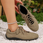 Damen Sneakers im modischen Vintage-Look mit atmungsaktiver Schnürung und gepolsterter Innensohle R&B