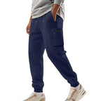 Herren Sportliche Jogginghose mit praktischen Seitentaschen und verstellbarem Bund R&B
