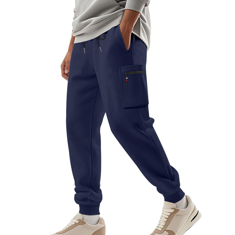 Herren Sportliche Jogginghose mit praktischen Seitentaschen und verstellbarem Bund R&B