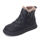 Damen gepolsterte Winterstiefel mit Fleecefutter R&B