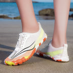 Damen leichtgewichtige Wassersportschuhe mit rutschfester Sohle und atmungsaktivem Obermaterial