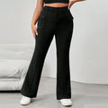 Damen Flared Hose mit praktischen Seitentaschen und elastischem Bund R&B