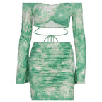 Damen Raffiniertes Minikleid mit Off-Shoulder Design und Raffung R&B
