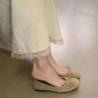 Damen Ballerina-Schuhe mit modischer Schleifenverzierung und komfortablem Fußbett R&B