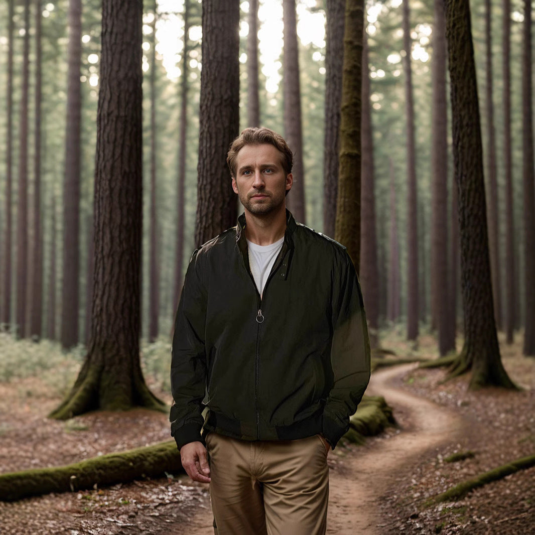 Herren lässige und winddichte Freizeitjacke R&B